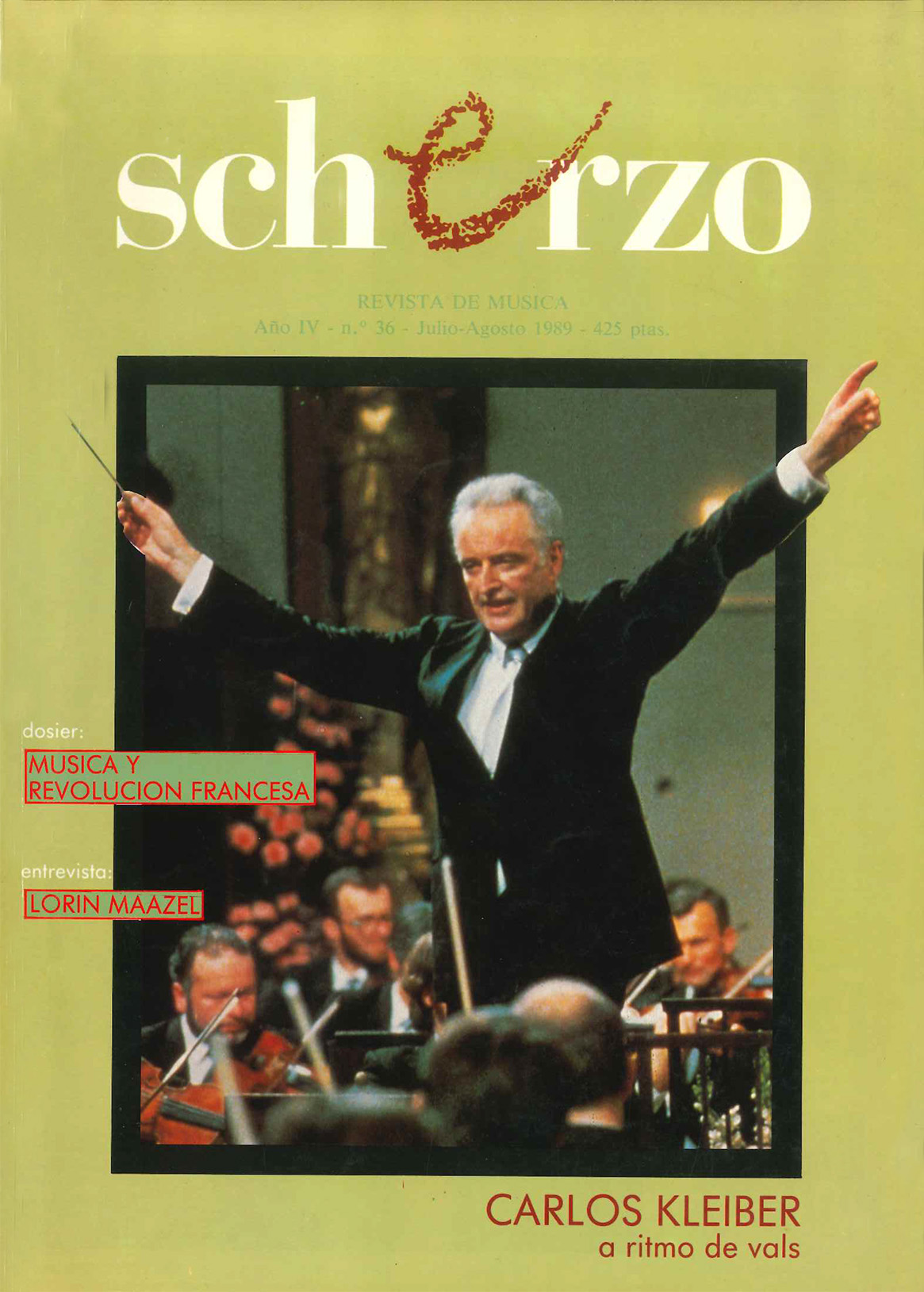 Scherzo: Revista - Julio – Agosto 1989