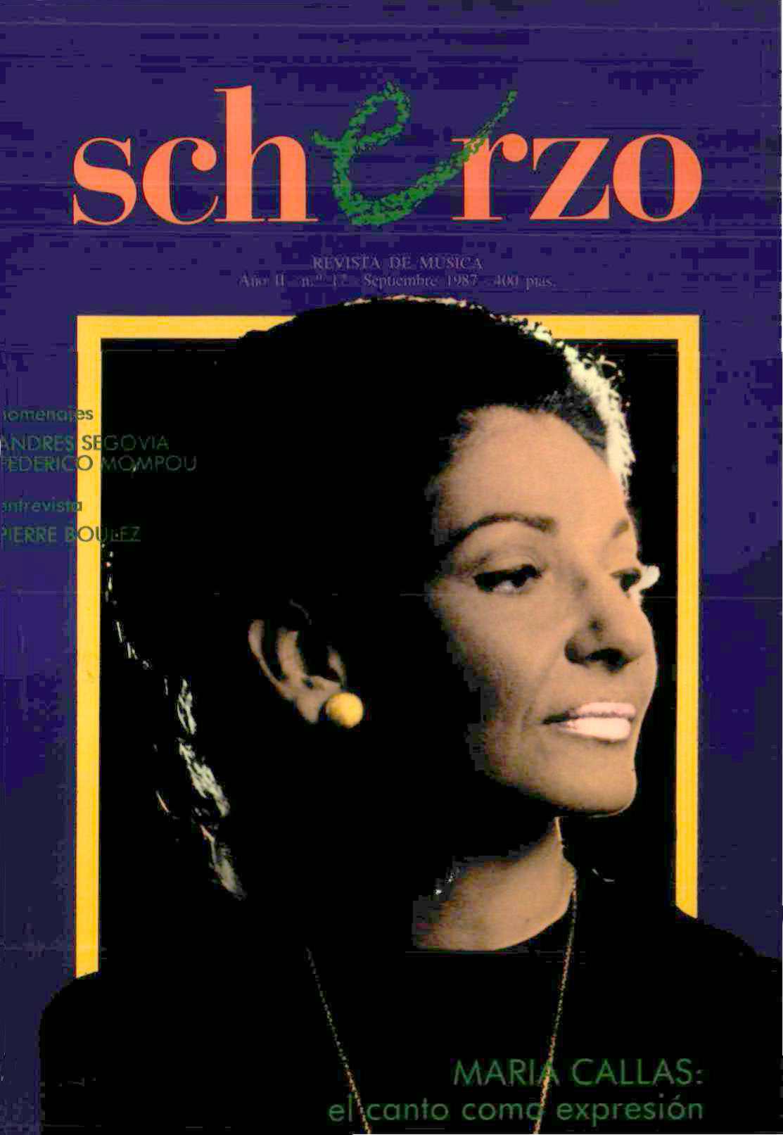 Scherzo: Revista - Septiembre 1987