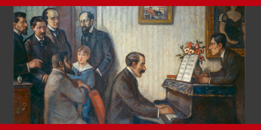 Dosier Viñes-París: Georges d’Espagnat: Réunion de musiciens chez les Godebski. 1910