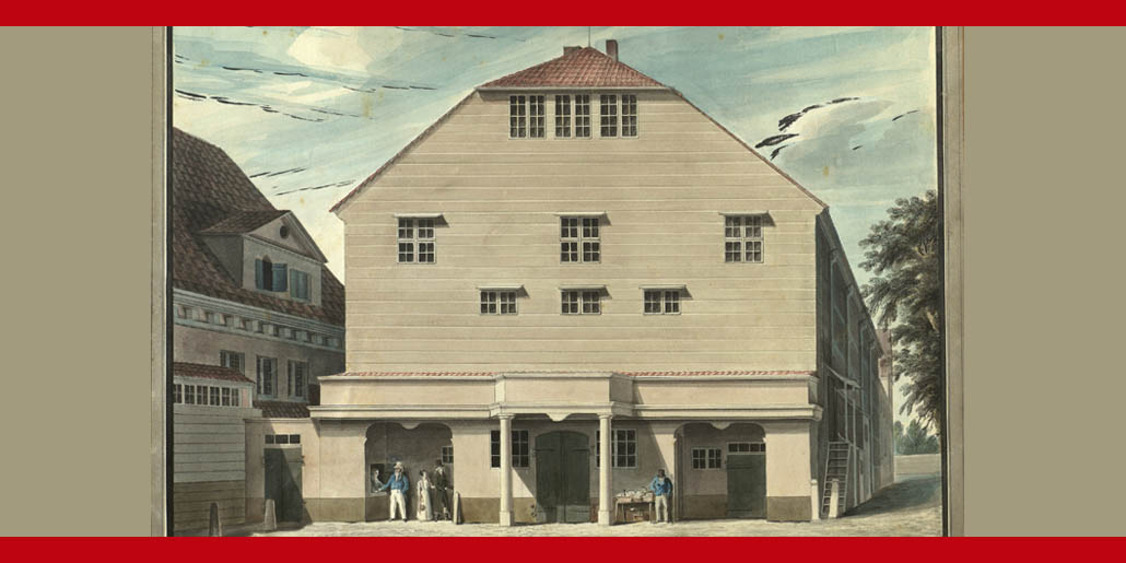Telemann vocal. El teatro del Gänsemarkt en Hamburgo, 1827.