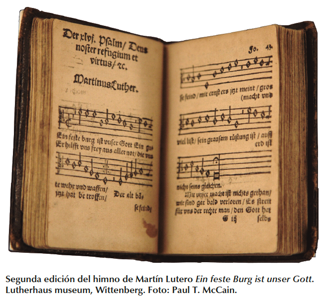 Segunda edición del himno de Martín Lutero Ein feste Burg ist unser Gott