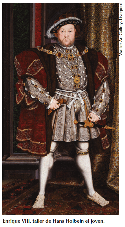 Enrique VIII, taller de Hans Holbein el joven.