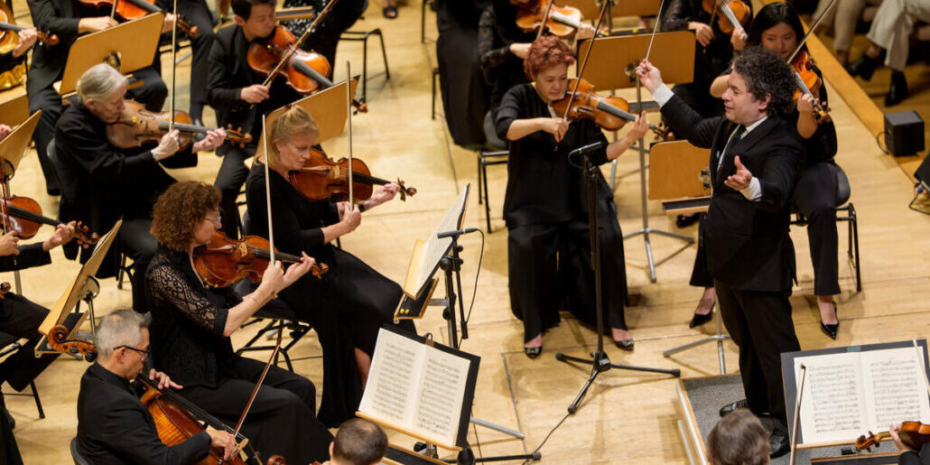 primer concierto de la Filarmónica de Nueva York y Dudamel